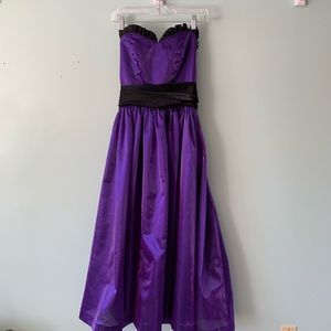 purple 80s dress